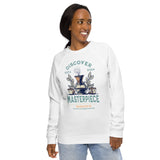 DISCOVER MASTERPIECE Unisex organic raglan sweatshirt