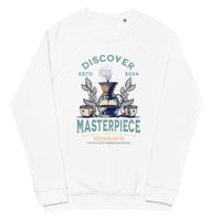 DISCOVER MASTERPIECE Unisex organic raglan sweatshirt