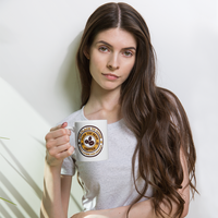 White glossy mug