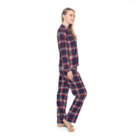 Women's Satin Pajamas - RWB Plaid