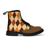 Autumn Argyle Women's Canvas Boots