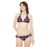 Strappy Bikini Set - RWB Plaid