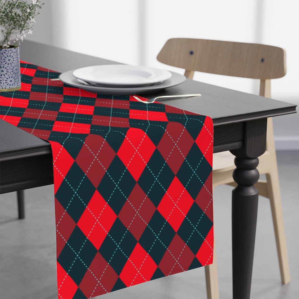 Christmas Argyle Table Runner