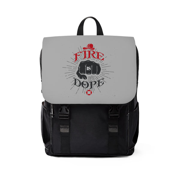 Fire is Dope - Unisex Shoulder Backpack
