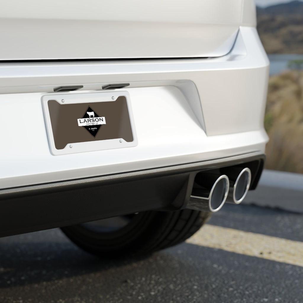 Larson Beef Logo: License Plate