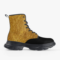 Vegas Hockey Casual Leather Chunky Boots