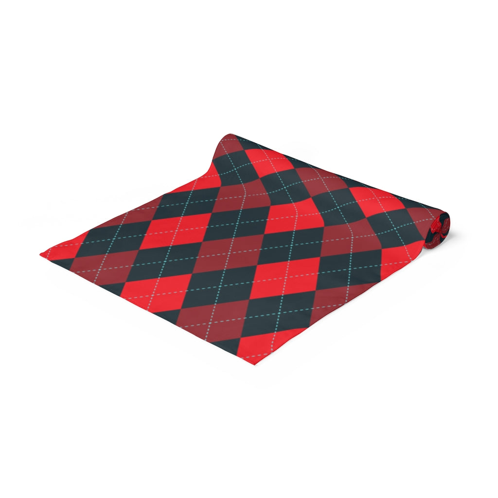 Christmas Argyle Table Runner