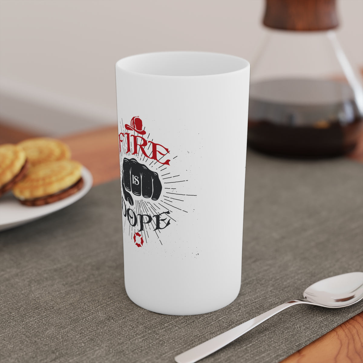 Fire is Dope - Conical Coffee Mugs
