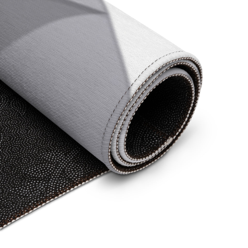 White and Grey Geometric Dornier Rug