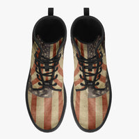 USA Flag Trendy Leather Boots