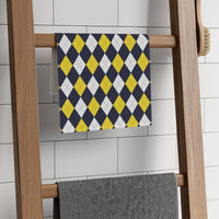 Blue and Yellow Rally Towel, 11x18