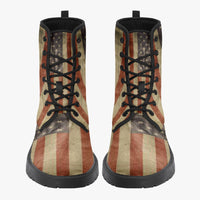USA Flag Trendy Leather Boots