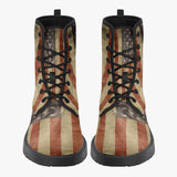 USA Flag Trendy Leather Boots