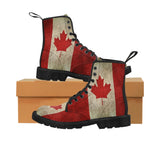 Vintage Canada Flag Men's Canvas Boots