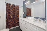 Halloween Line-art Shower Curtains