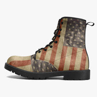 USA Flag Trendy Leather Boots