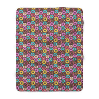 DONUTS!! Sherpa Fleece Blanket