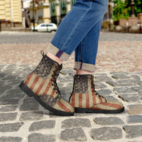 USA Flag Trendy Leather Boots