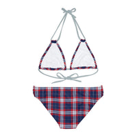 Strappy Bikini Set - RWB Plaid