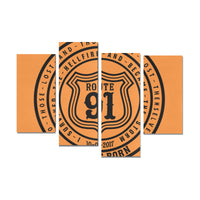 Double Quote R91 Wall Art - Orange