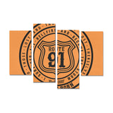 Double Quote R91 Wall Art - Orange