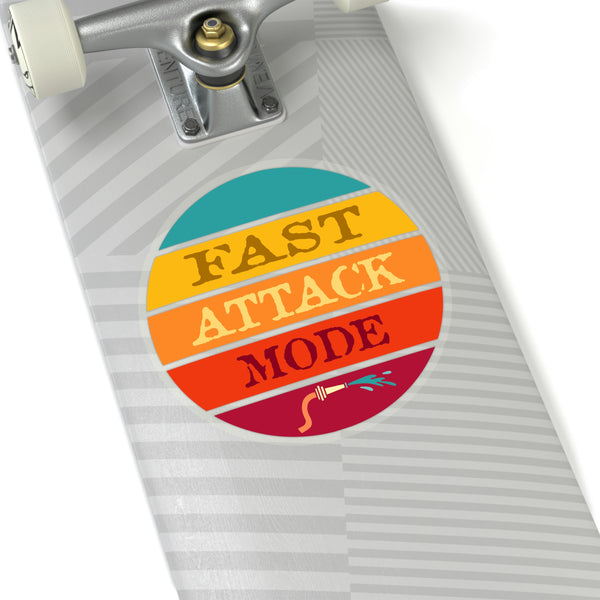 Fast Attack Mode Kiss-Cut Stickers