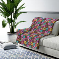 DONUTS!! Sherpa Fleece Blanket