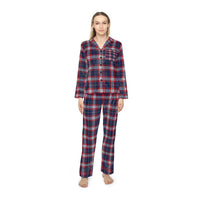 Women's Satin Pajamas - RWB Plaid