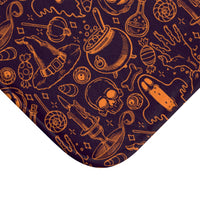 Halloween Line art Bath Mat