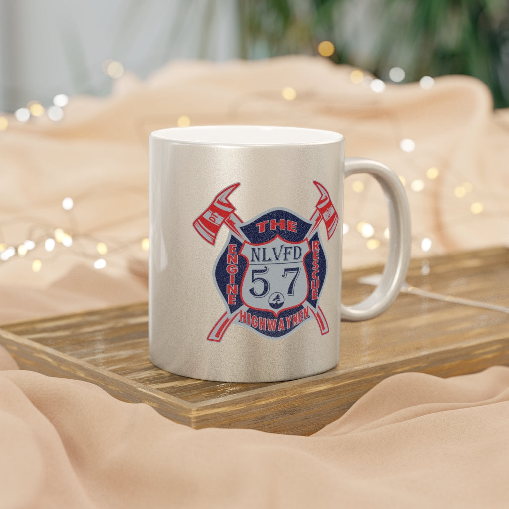 Station 57 Silver Metallic Mug