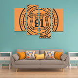 Double Quote R91 Wall Art - Orange