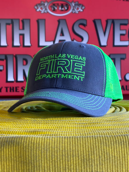Charcoal and Neon Green Snapback