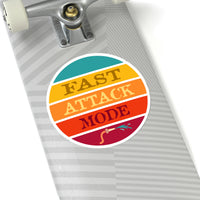 Fast Attack Mode Kiss-Cut Stickers