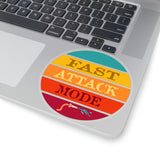 Fast Attack Mode Kiss-Cut Stickers