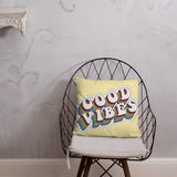 Good Vibes Retro - Basic Pillow