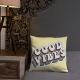 Good Vibes Retro - Basic Pillow