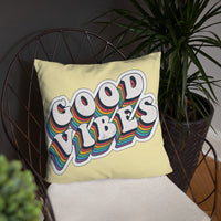 Good Vibes Retro - Basic Pillow