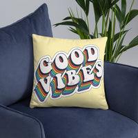Good Vibes Retro - Basic Pillow