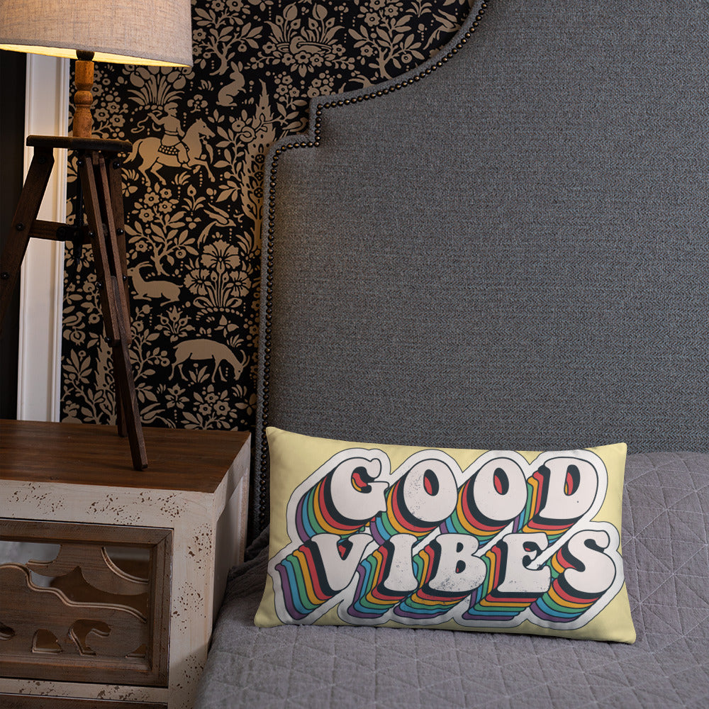 Good Vibes Retro - Basic Pillow