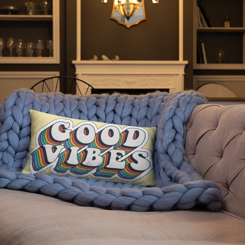 Good Vibes Retro - Basic Pillow