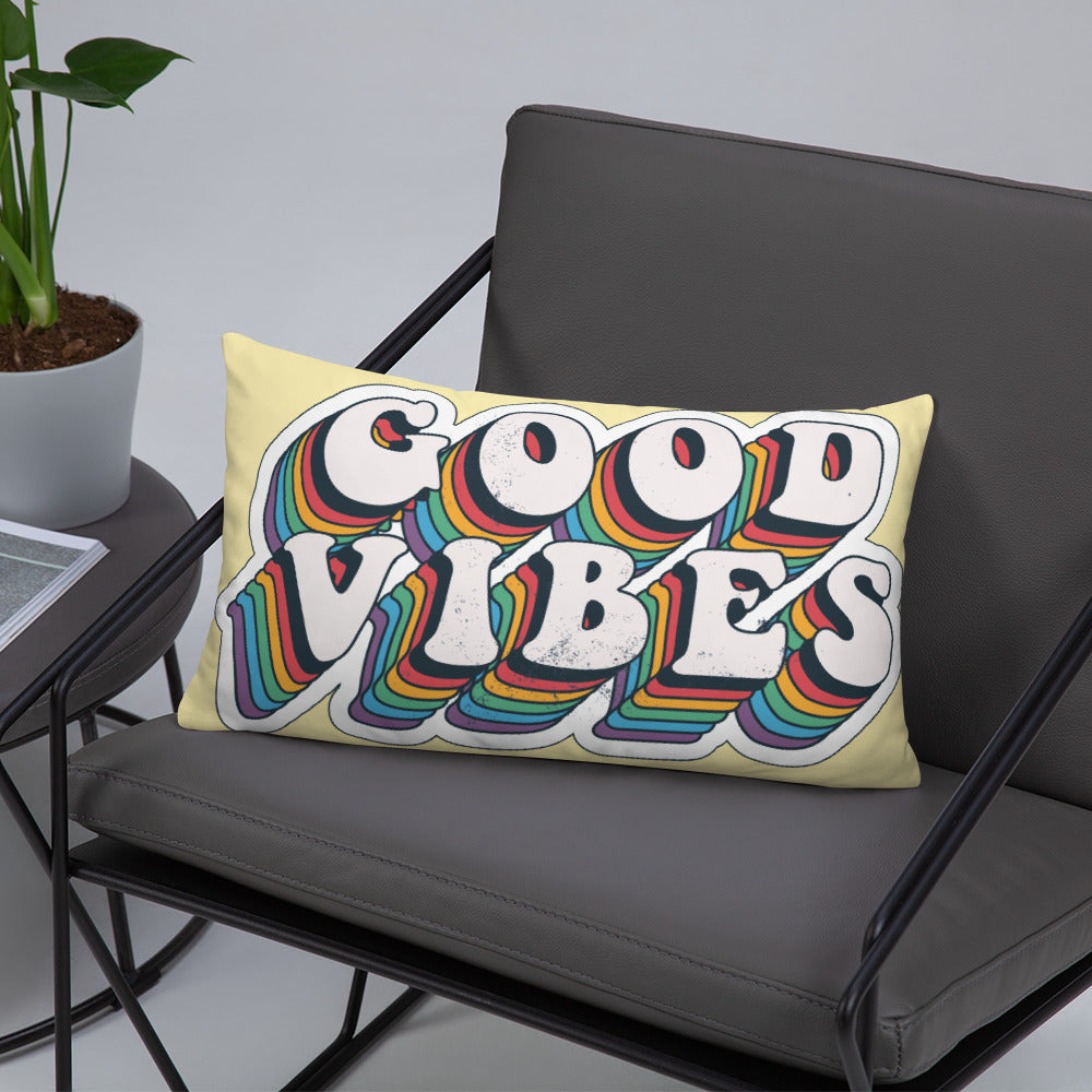 Good Vibes Retro - Basic Pillow