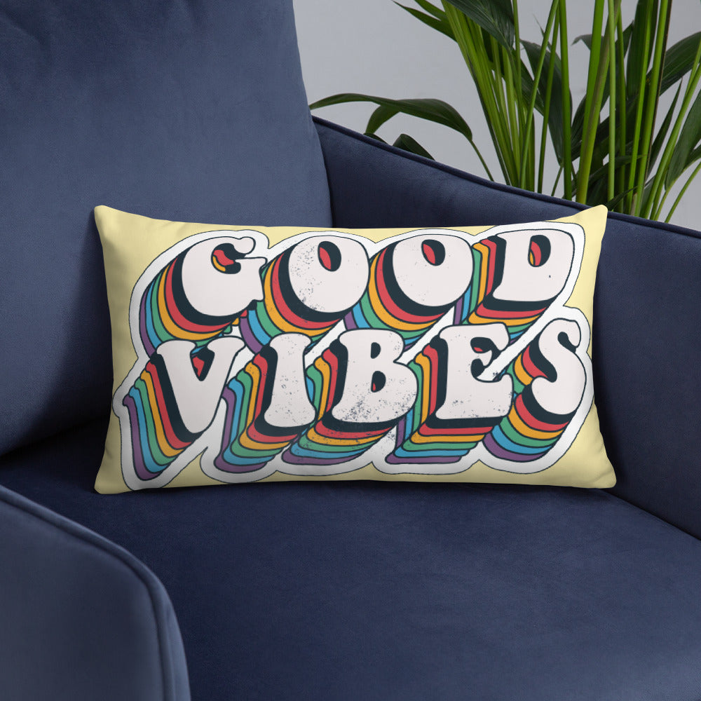 Good Vibes Retro - Basic Pillow