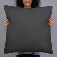 Red and Gray Argyle Pillow