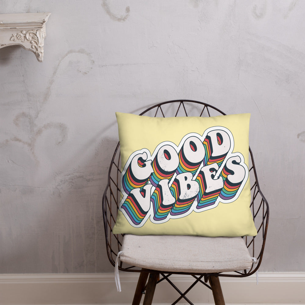 Good Vibes Retro - Basic Pillow