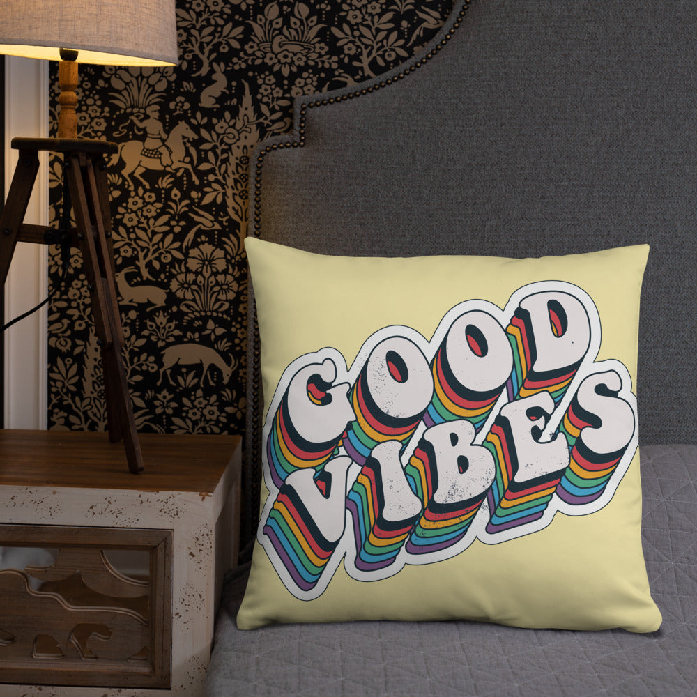 Good Vibes Retro - Basic Pillow
