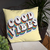 Good Vibes Retro - Basic Pillow