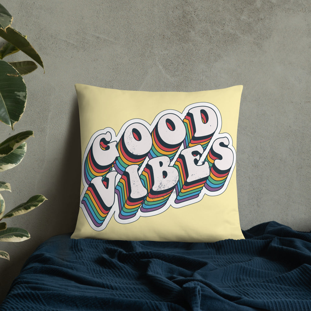 Good Vibes Retro - Basic Pillow