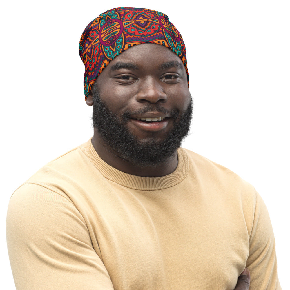 Aztec Tribal Pattern - All-Over Print Beanie