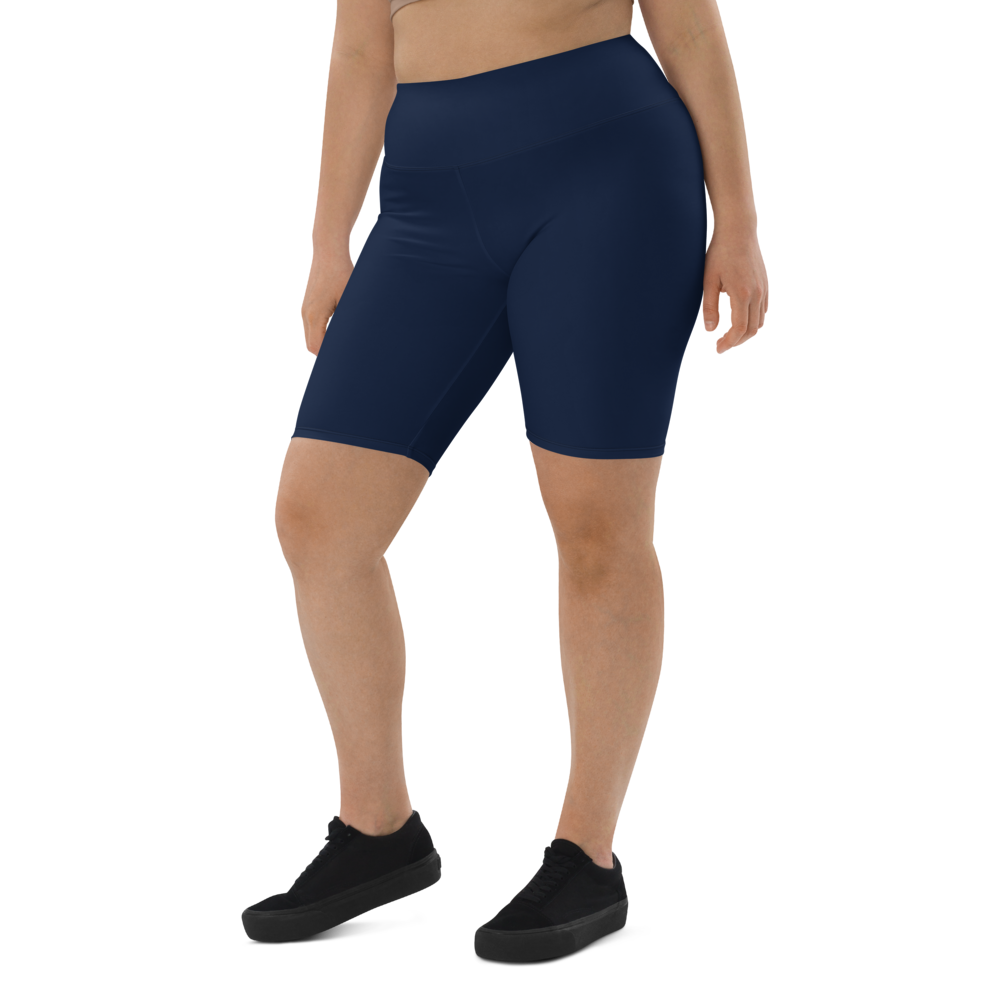 Navy Blue Biker Shorts