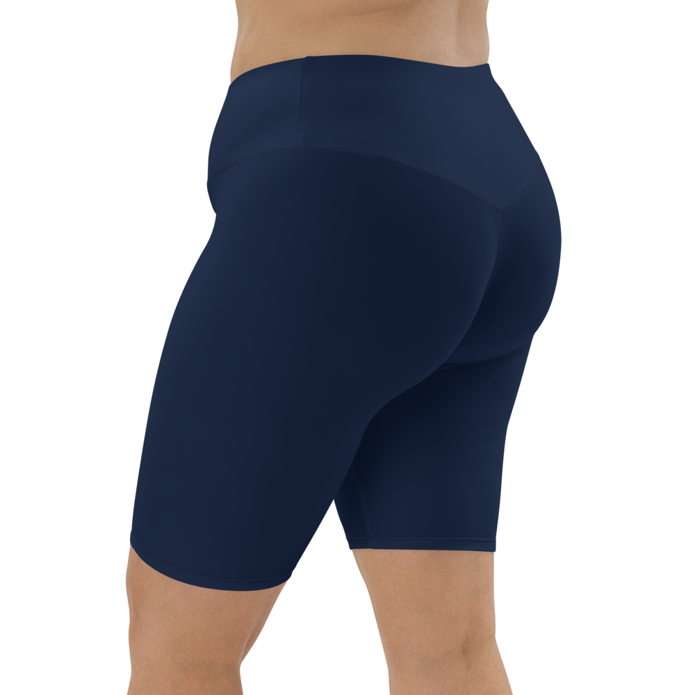 Navy Blue Biker Shorts